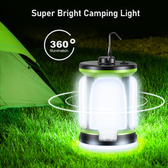 Lampe de camping suspendue d'extérieur Blukar rechargeable avec 7 modes d'éclairage et 60 LED ultra lumineuses