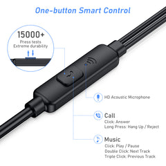 Blukar In-Ear-Kopfhörer mit Geräuschisolierung