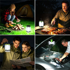 Lampe de camping suspendue d'extérieur Blukar rechargeable avec 7 modes d'éclairage et 60 LED ultra lumineuses