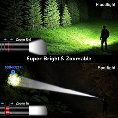Blukar Mini Pen Torch Rechargeable, Super Bright LED Flashlight Penlight with Pocket Clip, 4 Modes&Zoomable Focus, Memory Function, IPX6 Waterproof,Small Portable Torches for Inspection,Repair,Nursing