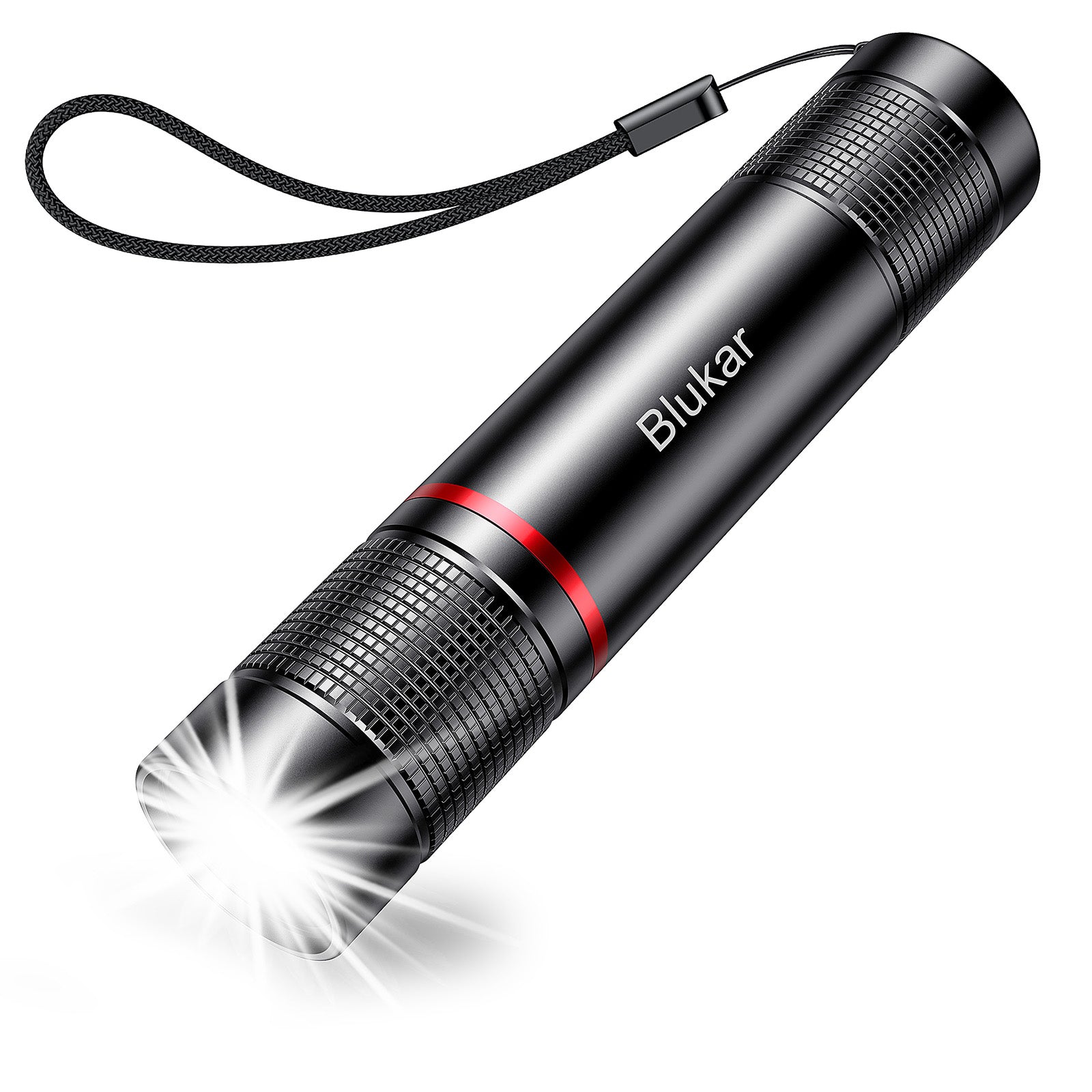 adjustable focus rechargeable flashlight Blukar Rechargeable Flashlight High Lumens Zoomable