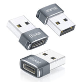 Blukar USB-C-Buchse auf USB-Stecker-Adapter (3er-Pack)