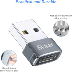 Adaptateur USB C femelle vers USB mâle Blukar (lot de 3)
