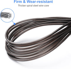 Blukar Skipping Rope with Spare Rope Length Adjuster Included