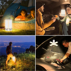 Blukar Outdoor Hanging Camping Lights Lamp Rechargeable with 7 Light Modes & 90°Adjustable