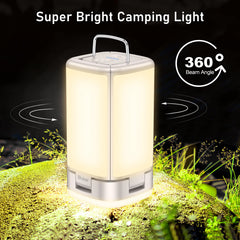 Blukar Outdoor Hängende Camping Lichter Lampe Wiederaufladbare mit 7 Licht Modi &amp; 90 °Einstellbar