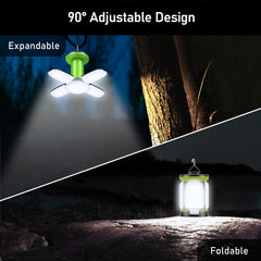 Lampe de camping suspendue d'extérieur Blukar rechargeable avec 7 modes d'éclairage et 60 LED ultra lumineuses 