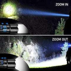 Blukar IP67 wasserdichte LED-Taschenlampe mit einstellbarem Fokus