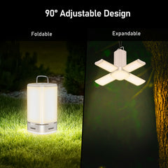 Blukar Outdoor Hängende Camping Lichter Lampe Wiederaufladbare mit 7 Licht Modi &amp; 90 °Einstellbar