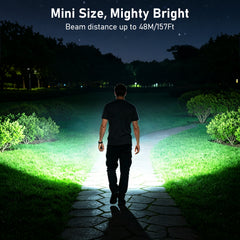 Blukar Rechargeable EDC Flashlight, Mini Keychain Flash Light