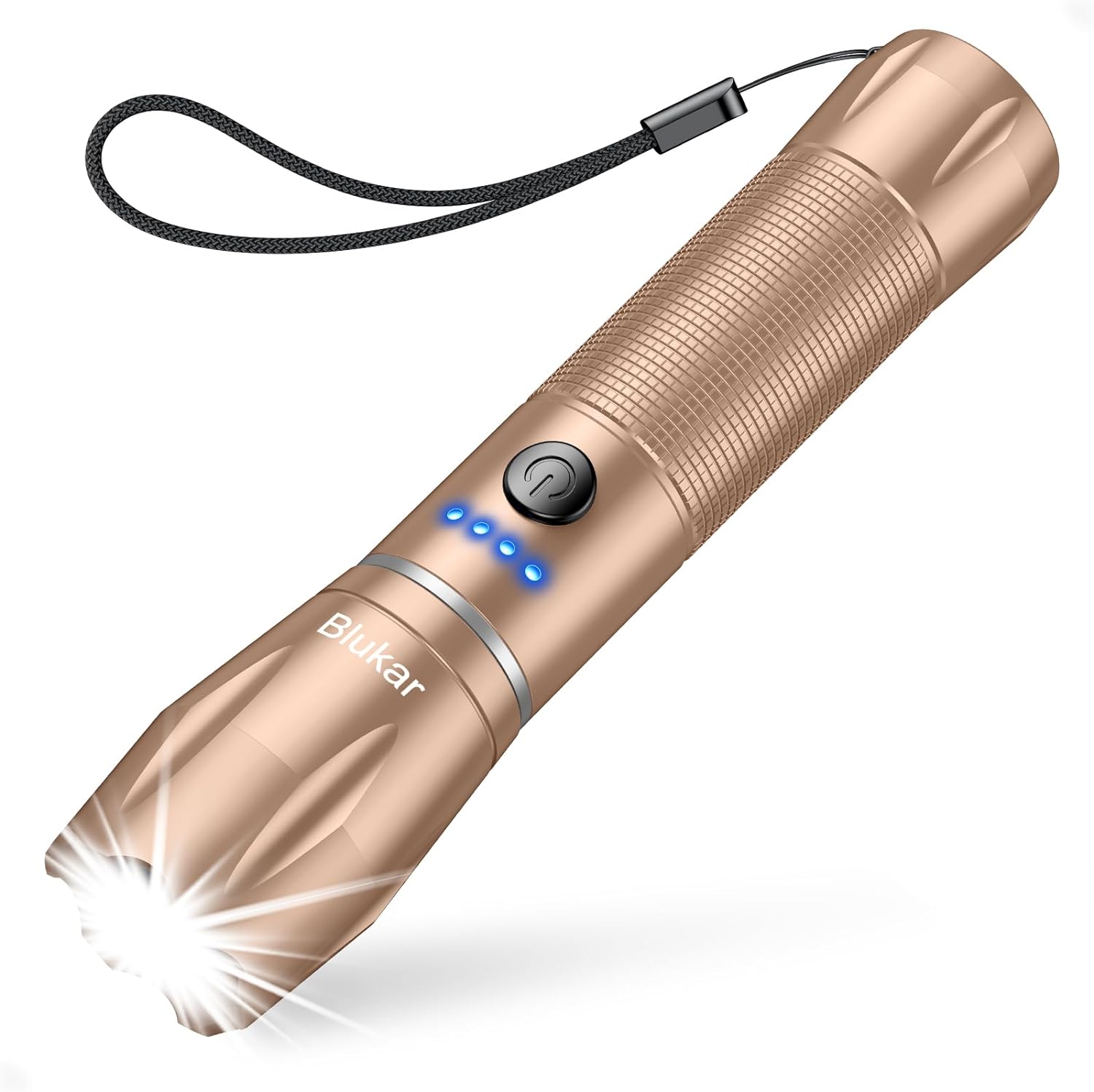 blukar flashlight rechargeable Blukar Waterproof Lightweight Mini Handheld LED Torch Rechargeable with Adjustable Focus & 5 Modes