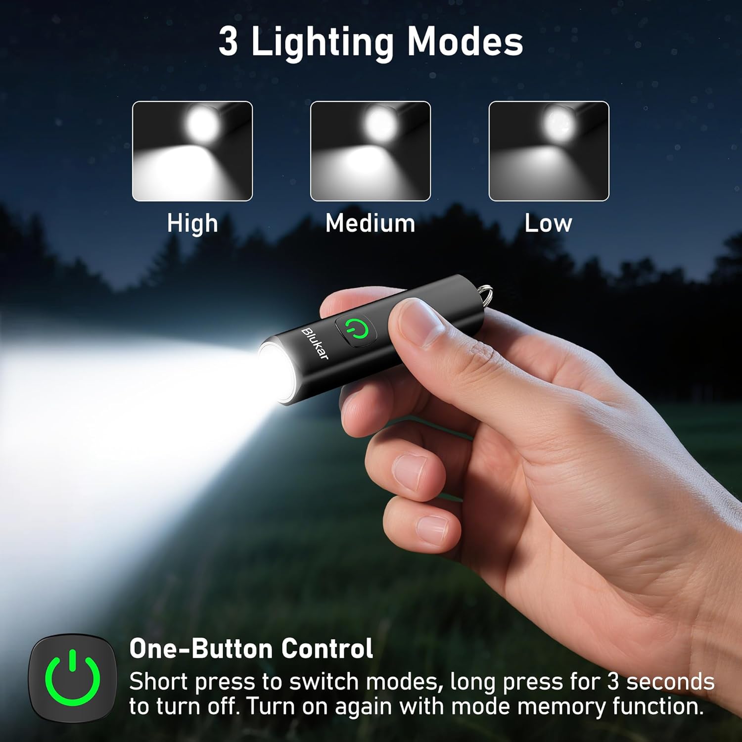 blukar rechargeable flashlight 5000mAh, Dual Color Temps, COB Side Light, 7 Modes, IP67, Adjustable Focus Red Buy Blukar rechargeable flashlight with 1800 mAh Blukar Mini EDC Rechargeable Flashlight