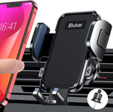 Blukar Support de téléphone de voiture, support de téléphone pour grille d'aération, rotation à 360 ° - Clip de crochet amélioré et fonction de libération à un bouton - Super stable, compatible avec les téléphones de 4,0 à 6,7 pouces 