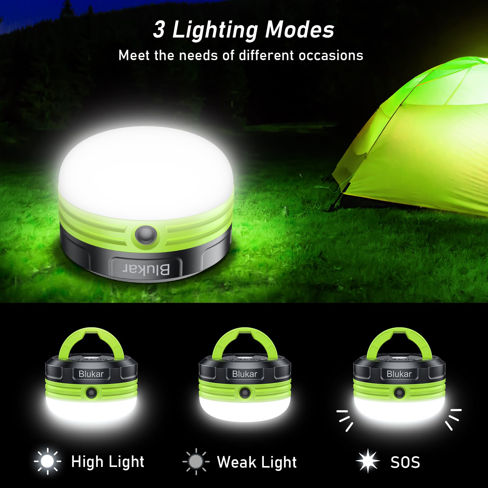 Blukar LED Camping Lantern Battery Powered