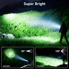 Blukar LED Torch Rechargeable, Super Bright EDC Mini Clip on Torch, 3 Light Sources, 5 Modes, Long Lasting, Waterproof Compact Flashlight for Daily Carry, Emergency, Camping, Hiking, Outdoor