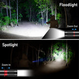 Blukar Rechargeable Flashlight 2 Pack, High Lumens Flashlight, Super Bright Small LED Flash Light- Zoomable, Adjustable Brightness, Long Lasting for Camping, Outdoors and Home Emergency