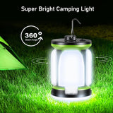 Lampe de camping suspendue d'extérieur Blukar rechargeable avec 7 modes d'éclairage et 60 LED ultra lumineuses 