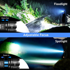 blukar rechargeable flashlight Blukar Rechargeable LED Flashlight, 5000mAh, Smart Digital Display