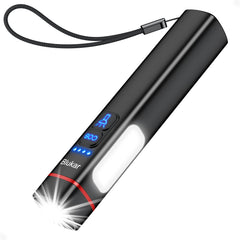 Blukar 2026 Gen 2 Torch Rechargeable,Dual Light Sources with COB Side Light