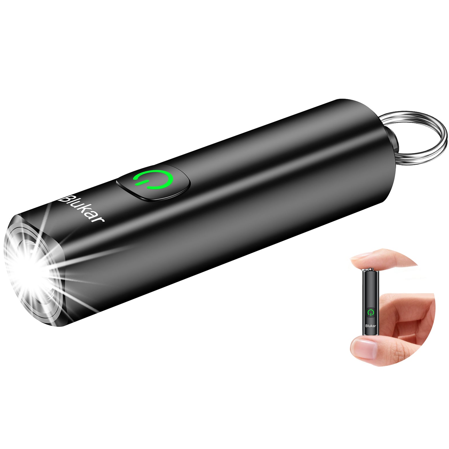 blukar flashlight rechargeable Flashlight, 2000L, Zoomable LED, Adjustable Bright Lightsdaddy 4 modes and zoomable beam for camping Blukar Rechargeable EDC Flashlight