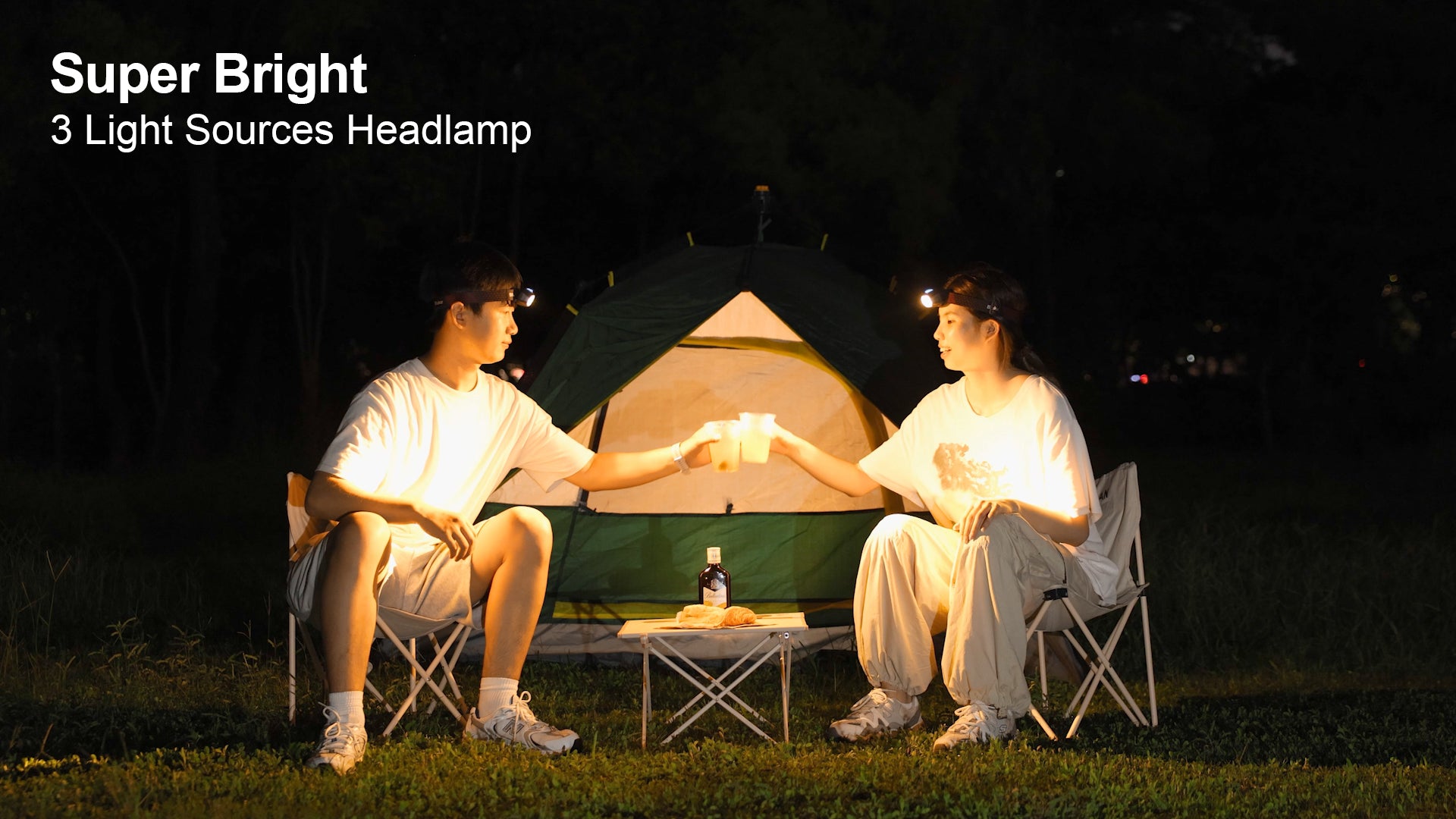 Blukar Dual Color Head Torch – Rechargeable Headlamp with 12 Modes & Sensor Control