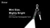 Blukar Rechargeable EDC Flashlight, Mini Keychain Flash Light