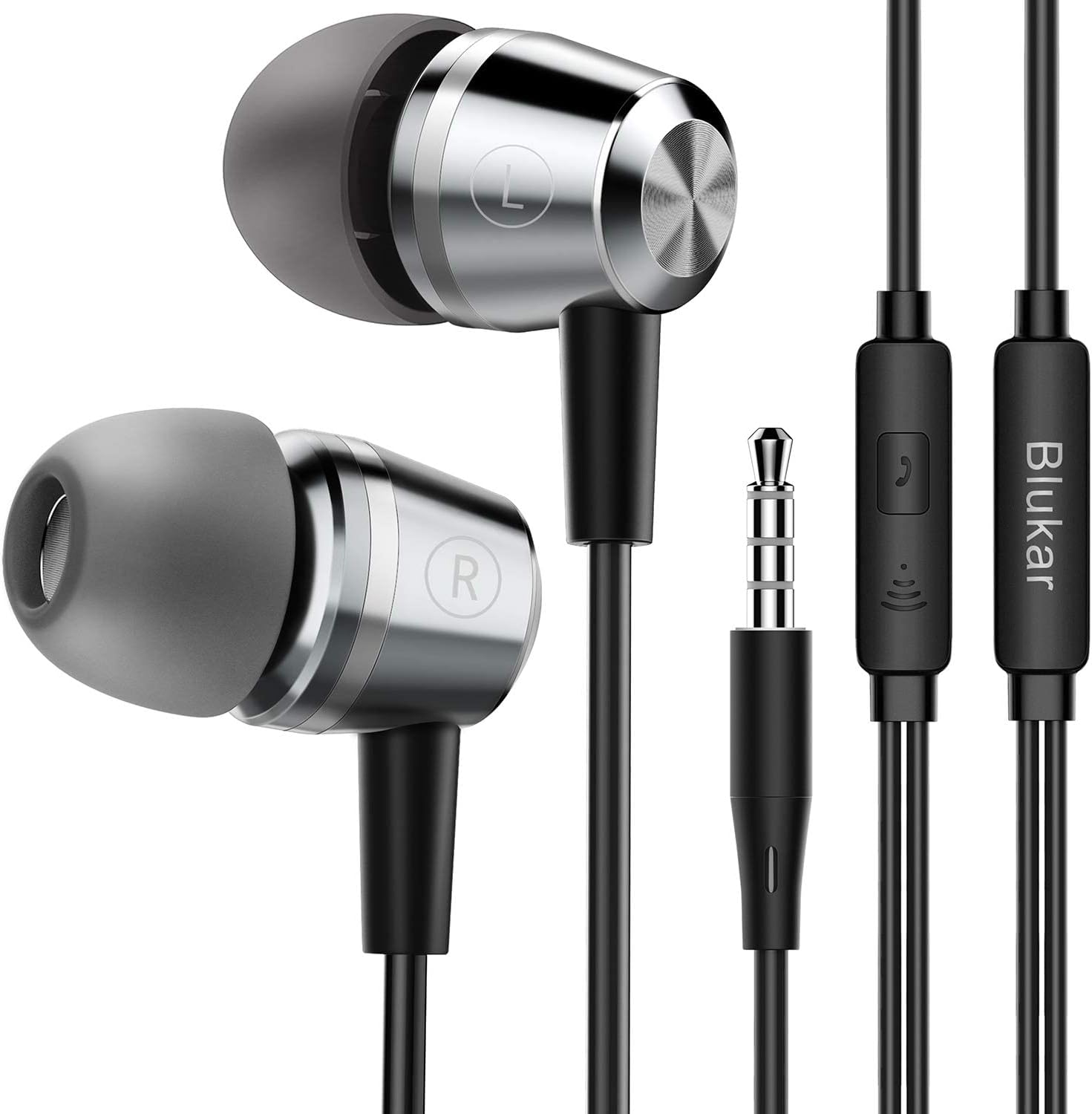 Blukar In-Ear Noise Isolating Headphones