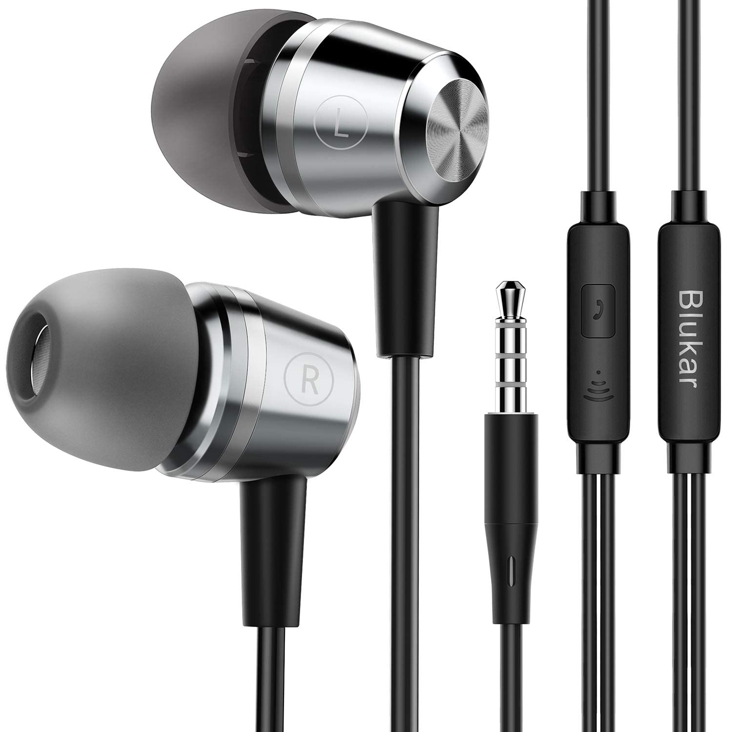 Blukar In-Ear Noise Isolating Headphones