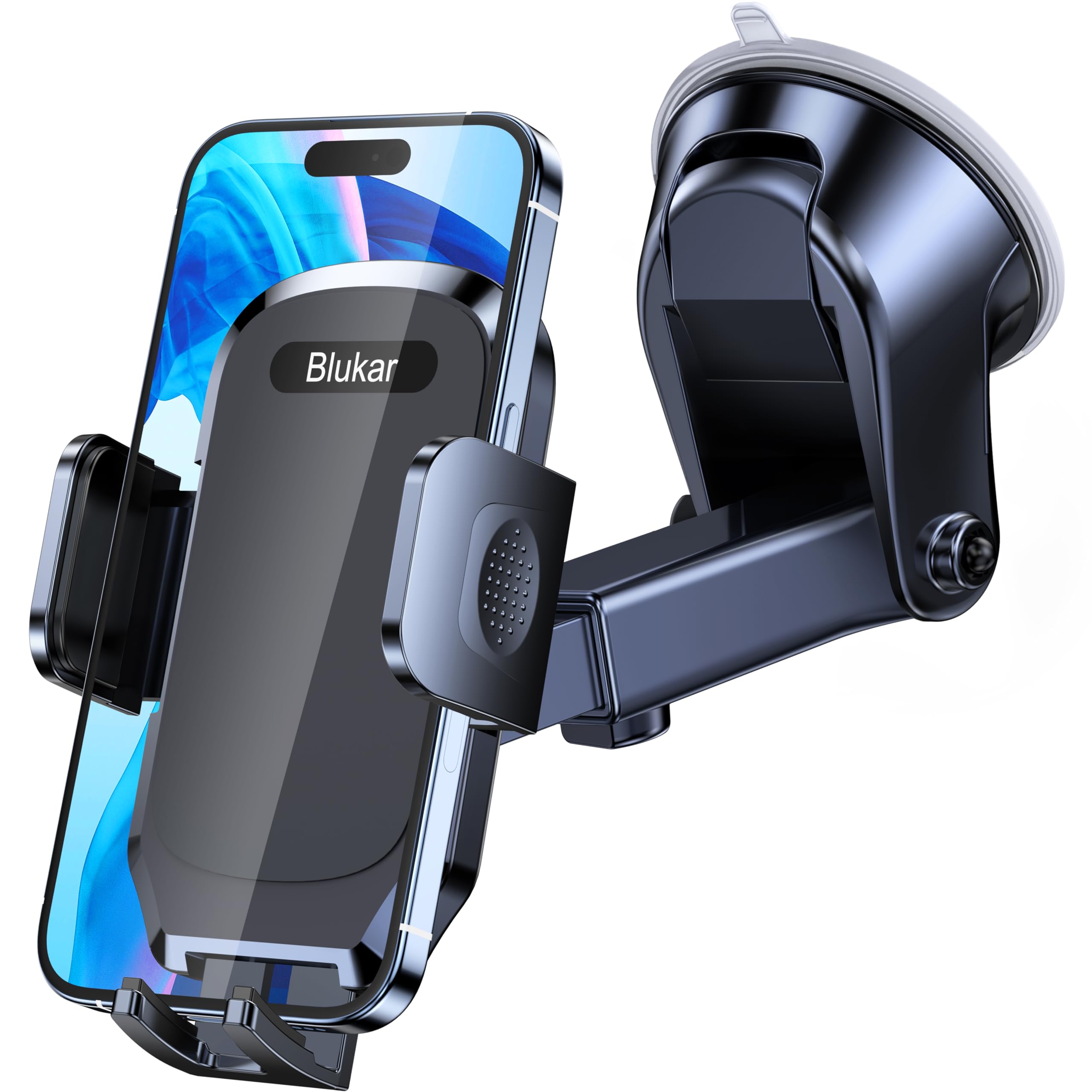 Blukar Adjustable One Button Release Strong Sticky Gel Pad Car Phone Holder