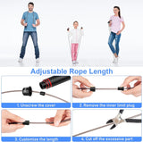 Blukar Skipping Rope with Spare Rope Length Adjuster Included