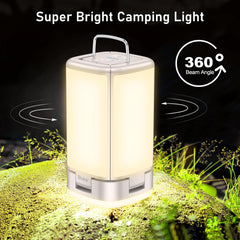 Blukar Outdoor Hanging Camping Lights Lamp Rechargeable with 7 Light Modes & 90°Adjustable